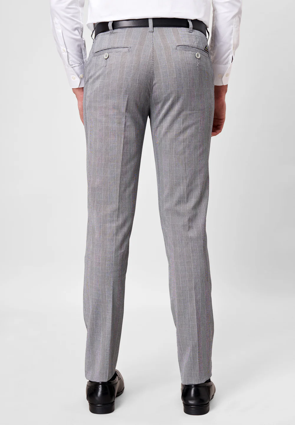 Grey Narrow Fit Cotton Trouser - Image 5