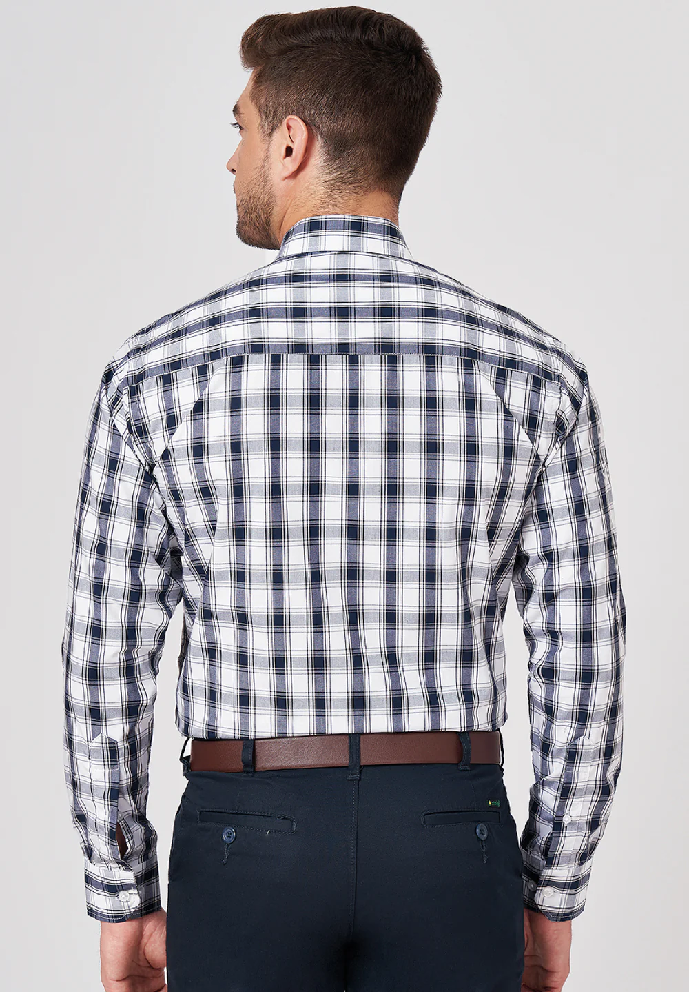 Men Black Slim Fit Formal Shirt - Image 3