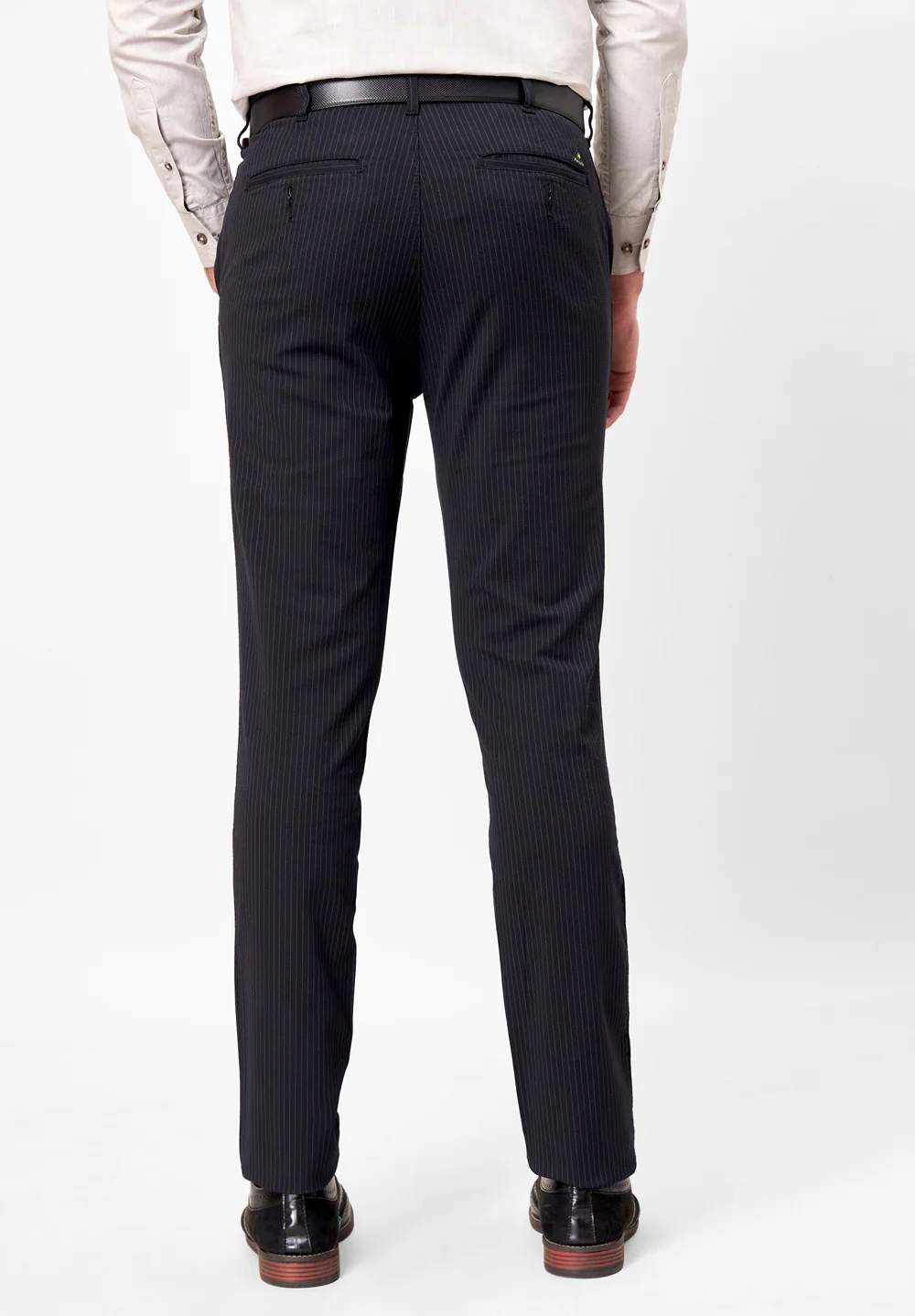 Black Regular Fit Cotton Trouser - Image 2