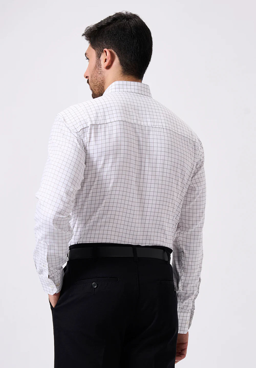 Men White Regular Fit Formal Shirt - Image 2