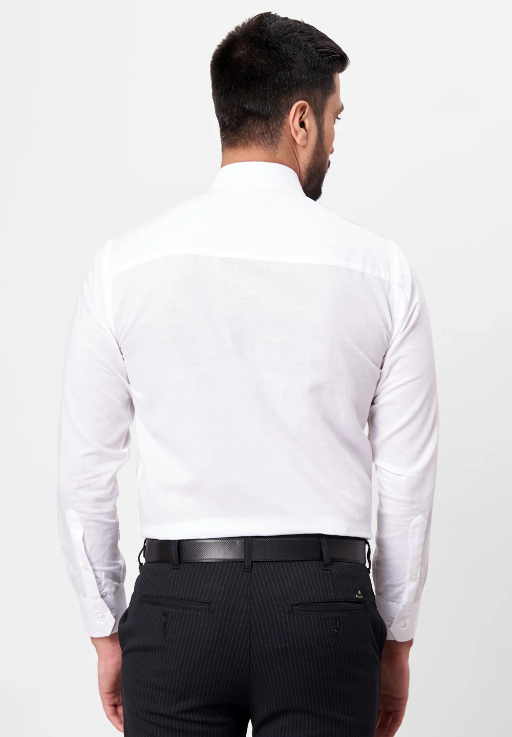 Men White Regular Fit Formal Shirt - Image 2