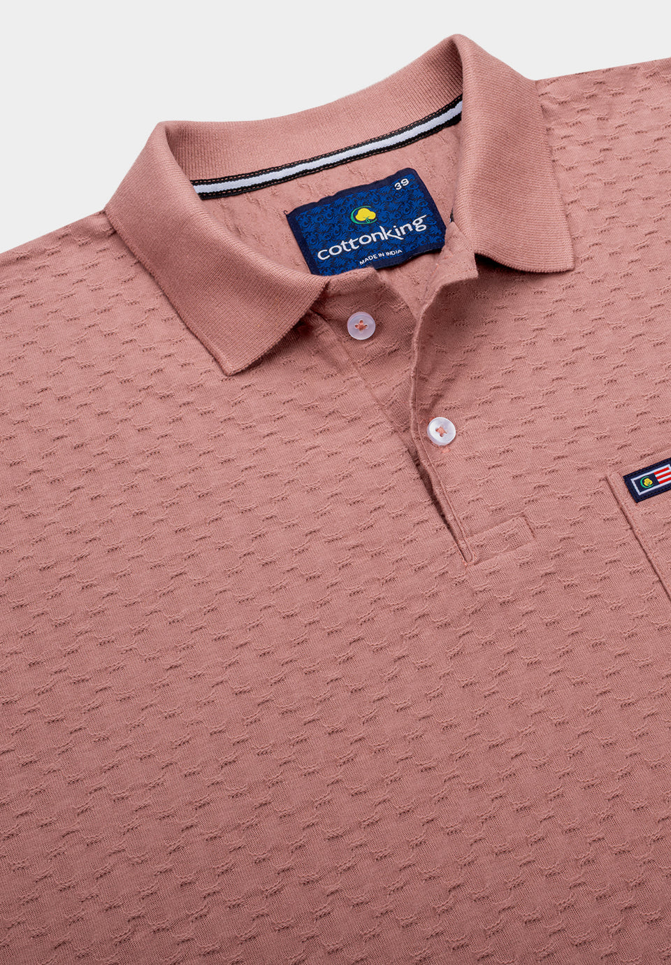 Peach Cotton T-Shirt - Image 2