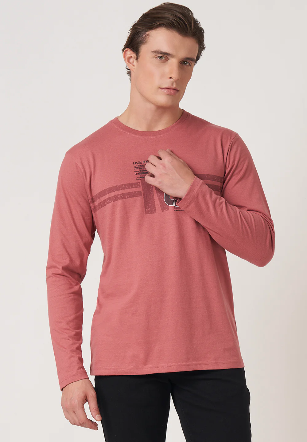 Peach Cotton T-Shirt