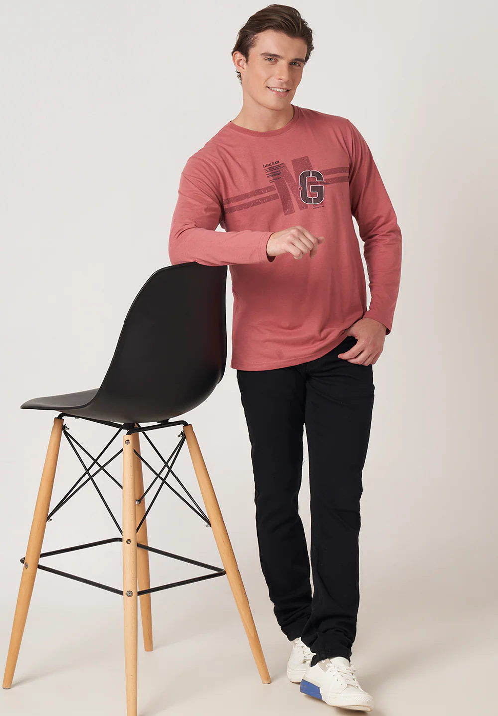 Peach Cotton T-Shirt - Image 4