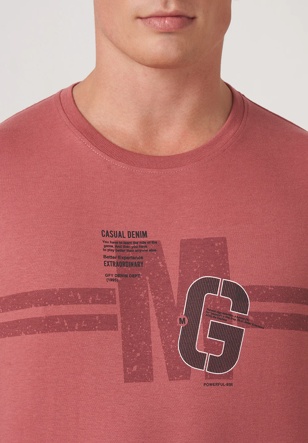 Peach Cotton T-Shirt - Image 5