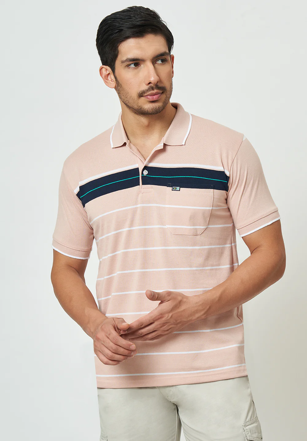 Peach Cotton T-Shirt