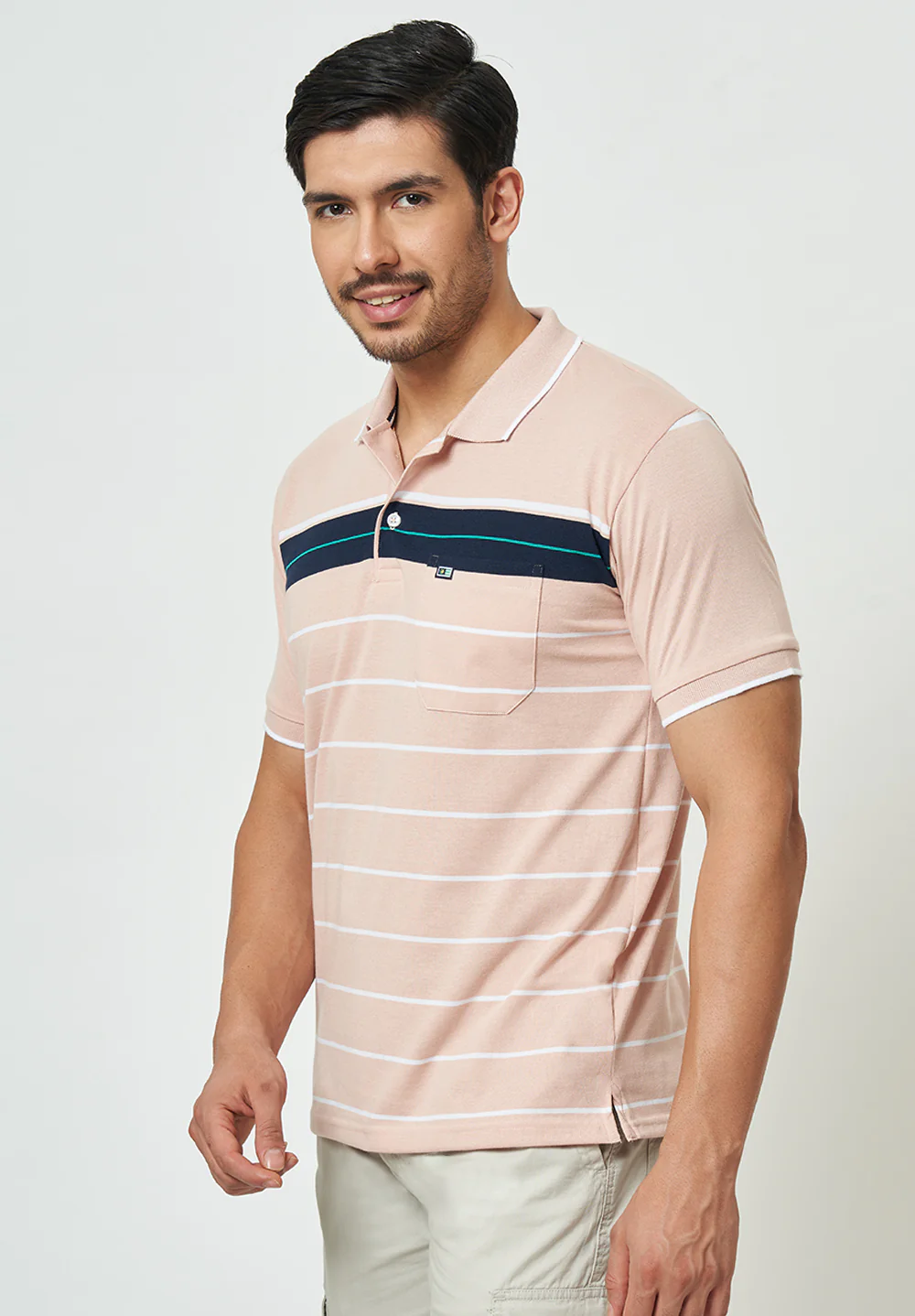 Peach Cotton T-Shirt - Image 3