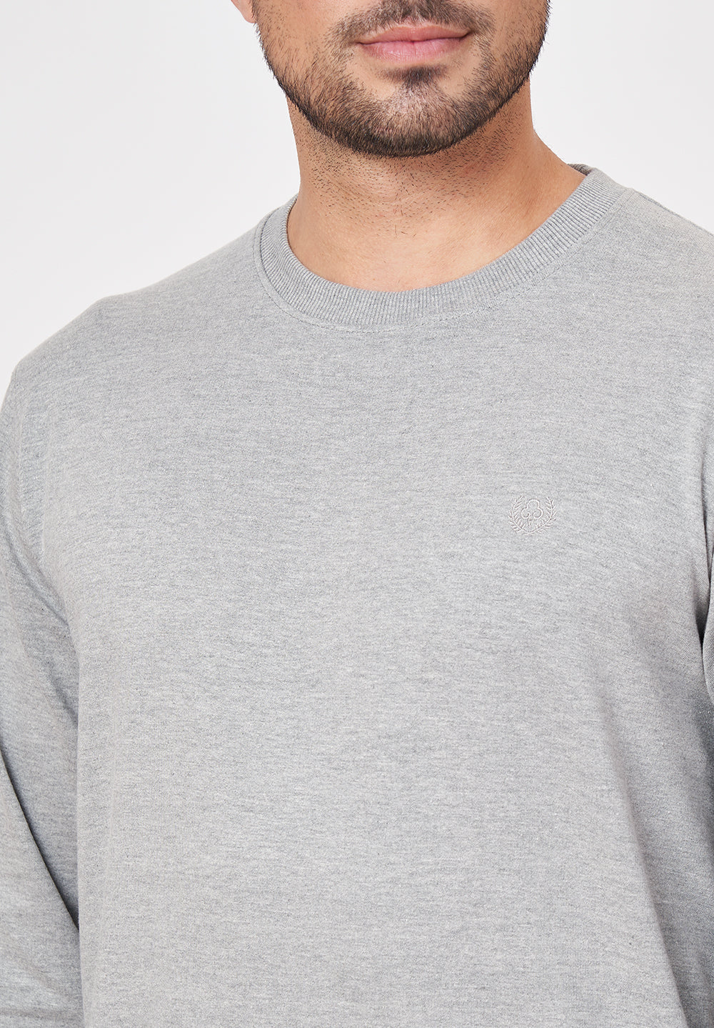 Grey Cotton T-Shirt - Image 3