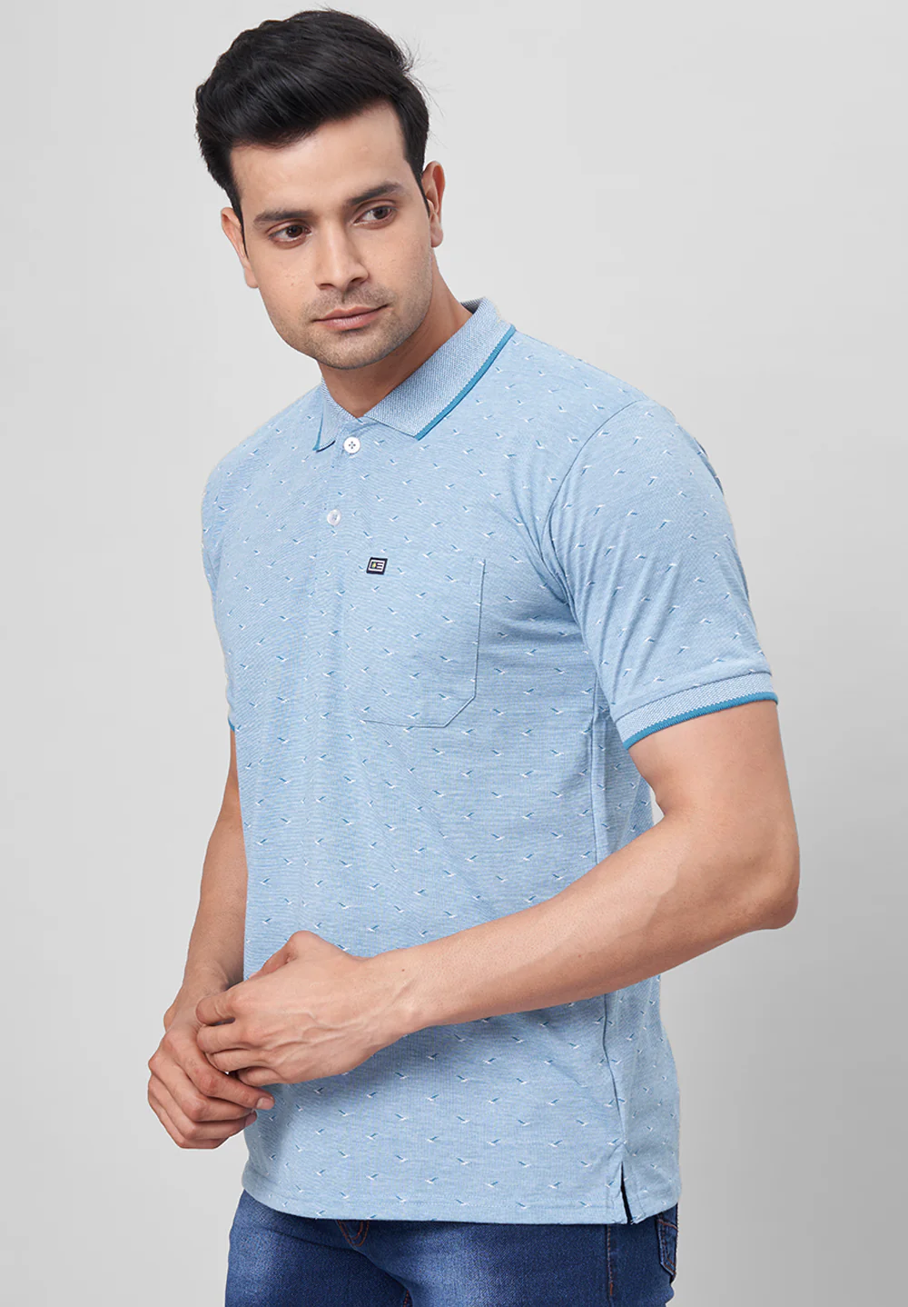 Blue Cotton T-Shirt - Image 5