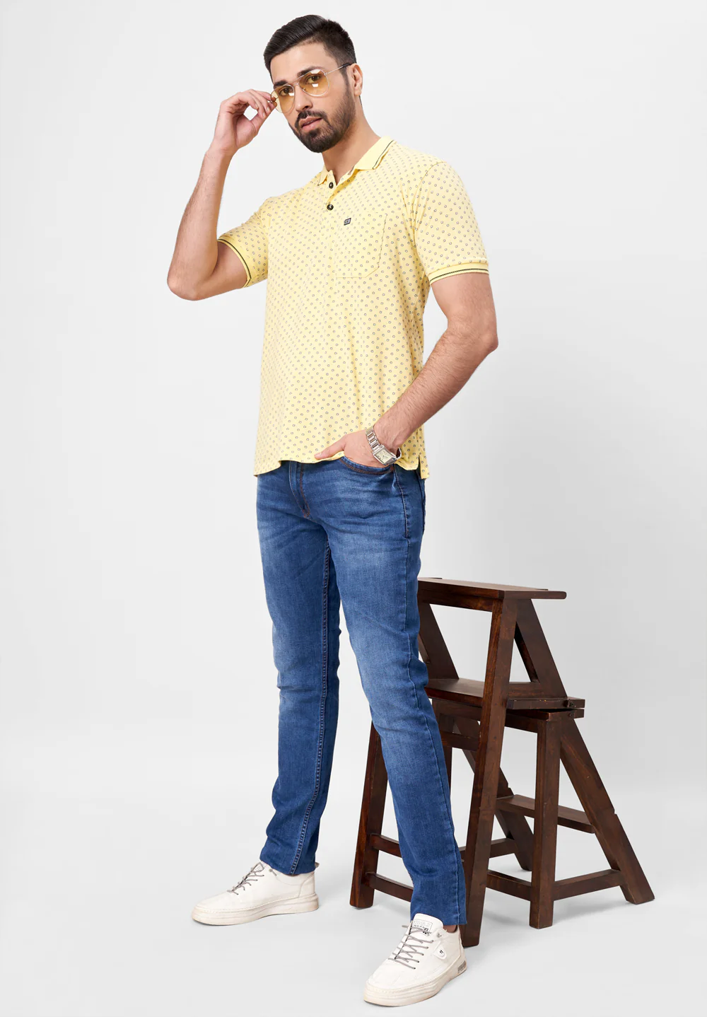 Yellow Cotton Shirt - Image 4