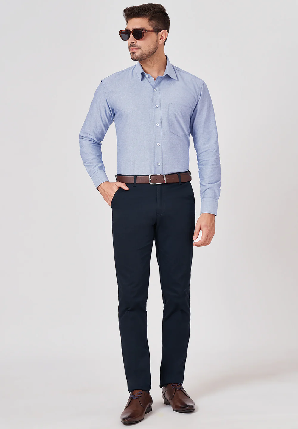 Pure Cotton Formal-regular Fit Shirt - 35927 - Image 5