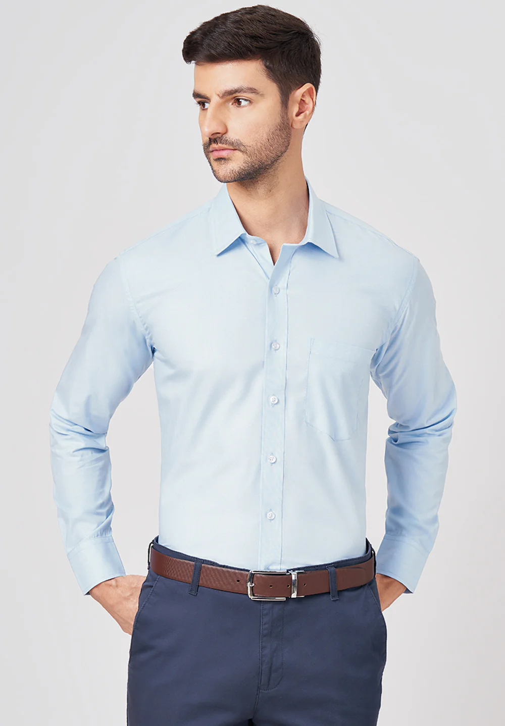 Pure Cotton Formal-regular Fit Shirt - 43445