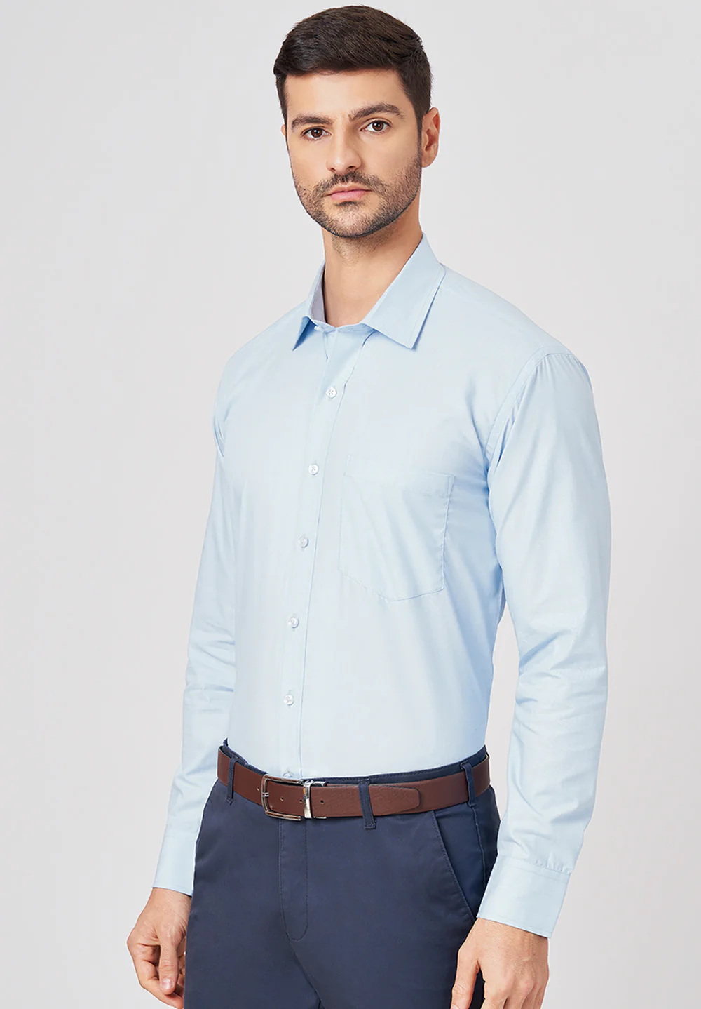 Pure Cotton Formal-regular Fit Shirt - 43445 - Image 3