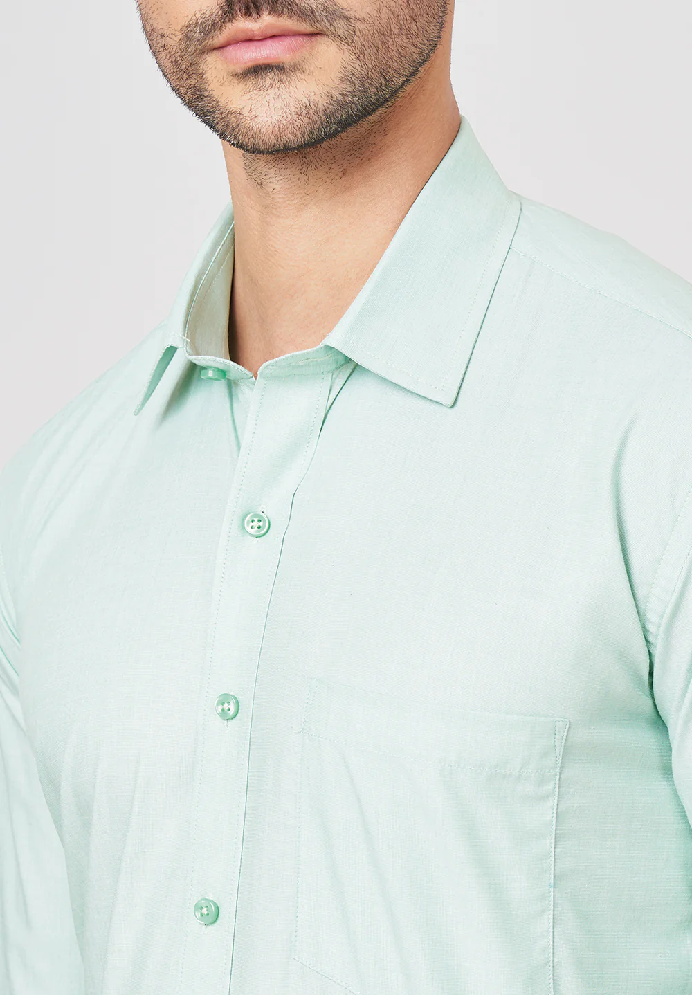 Pure Cotton Formal-regular Fit Shirt - 43447 - Image 4