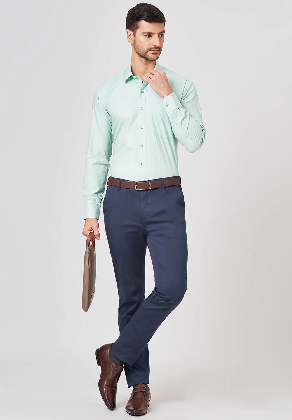 Pure Cotton Formal-regular Fit Shirt - 43447 - Image 5