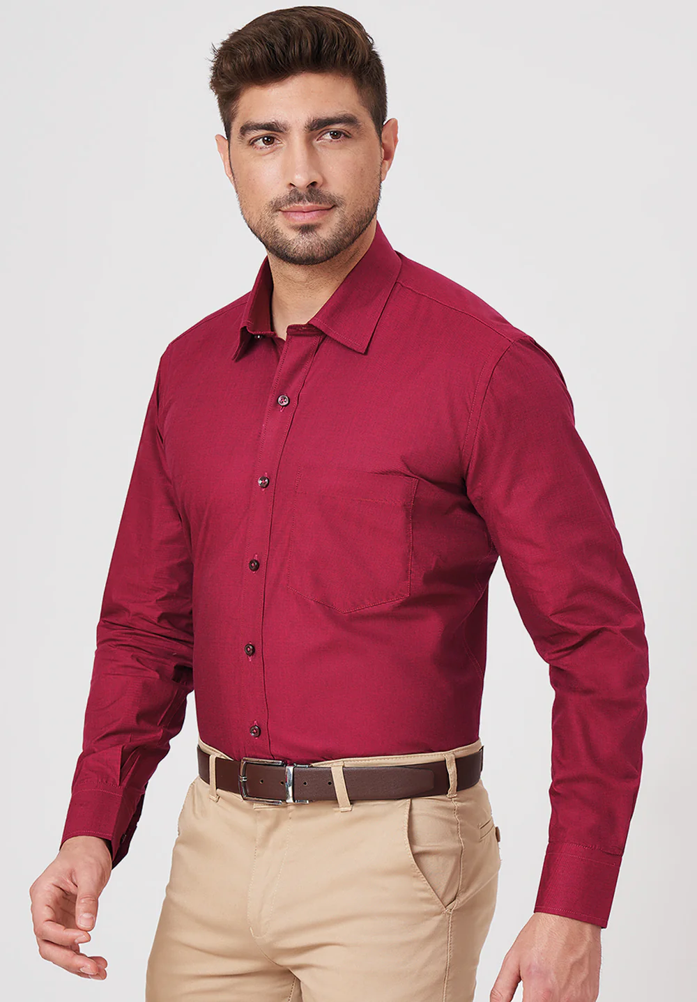 Pure Cotton Formal-regular Fit Shirt - 43451 - Image 3