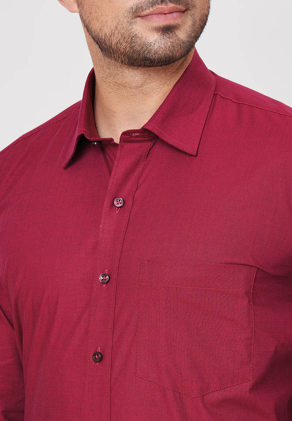 Pure Cotton Formal-regular Fit Shirt - 43451 - Image 4