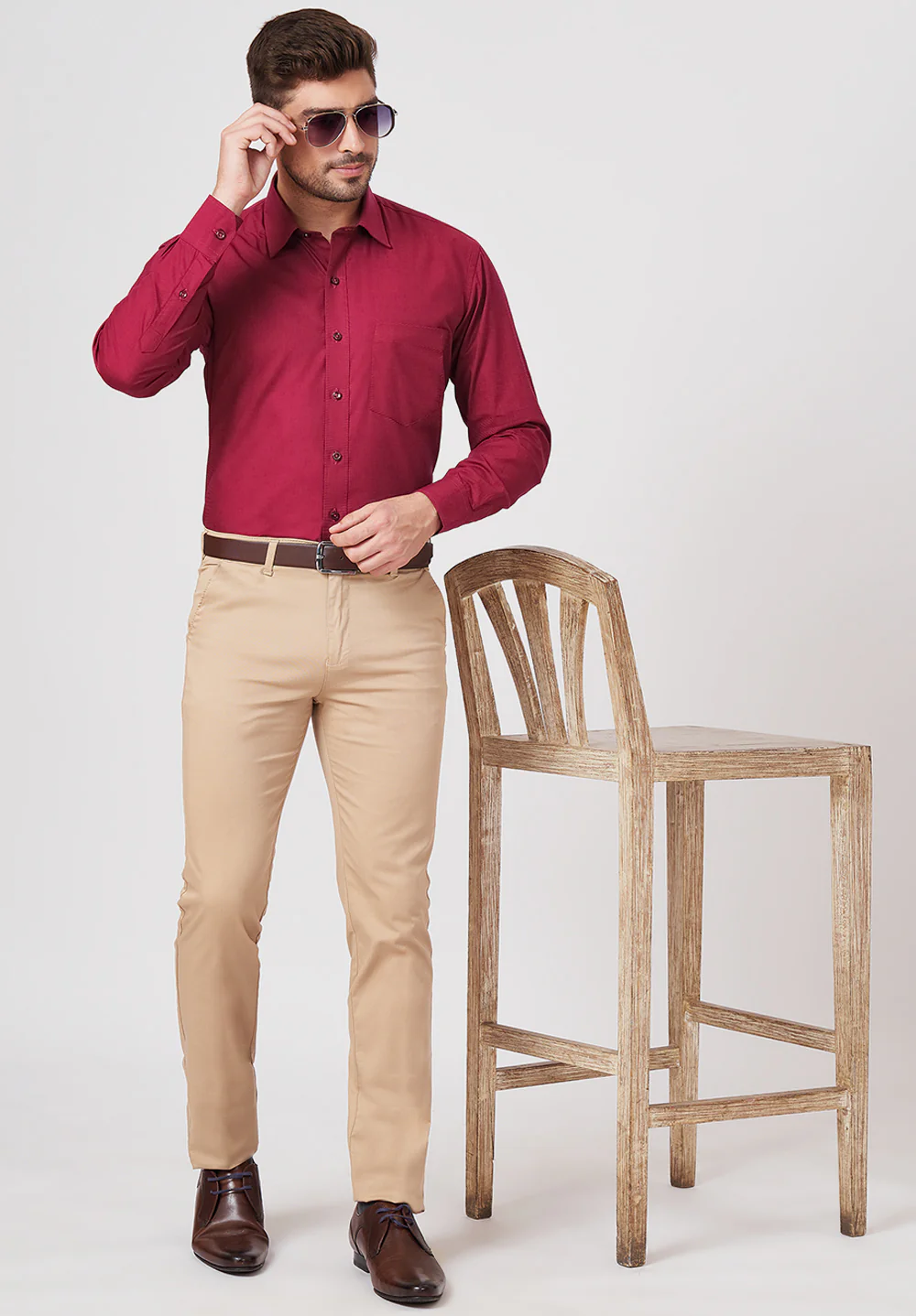 Pure Cotton Formal-regular Fit Shirt - 43451 - Image 5