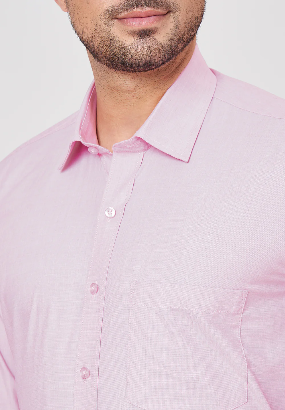 Pure Cotton Formal-regular Fit Shirt - 43453 - Image 4