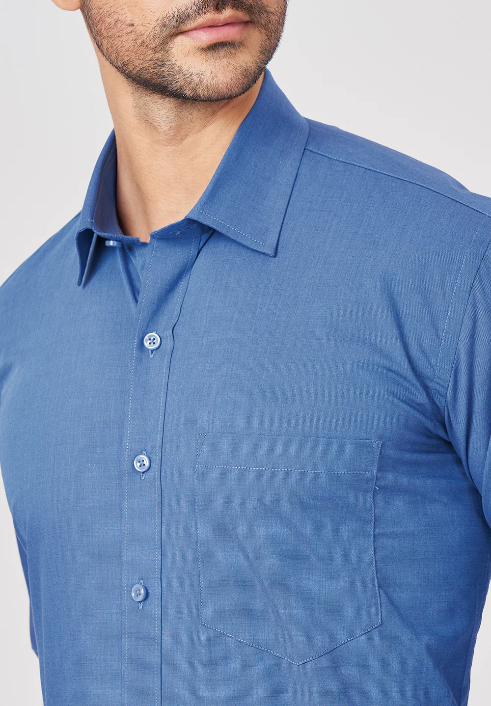 Pure Cotton Formal-regular Fit Shirt - 43455 - Image 4