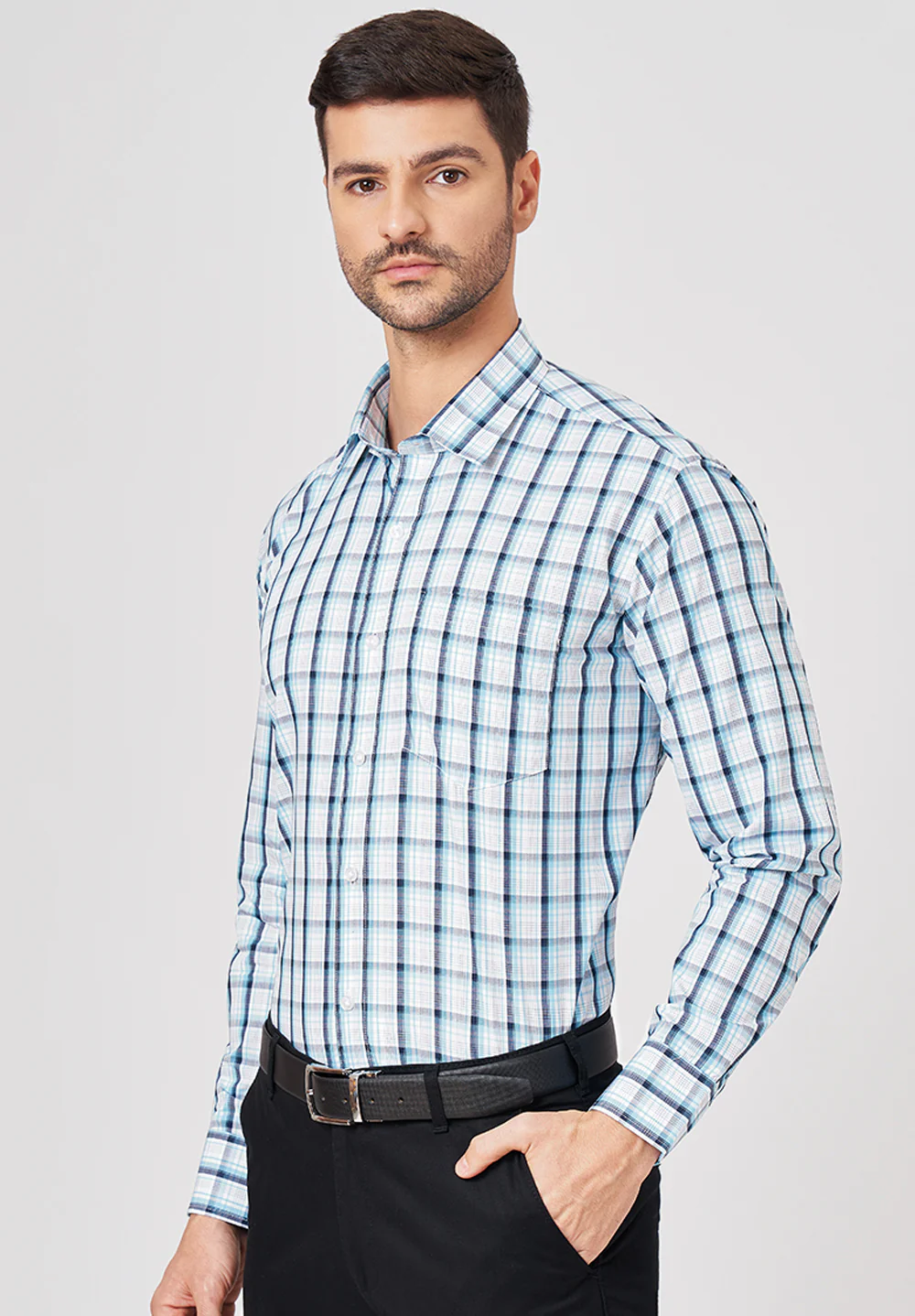 Pure Cotton Formal-regular Fit Shirt - 43464 - Image 3