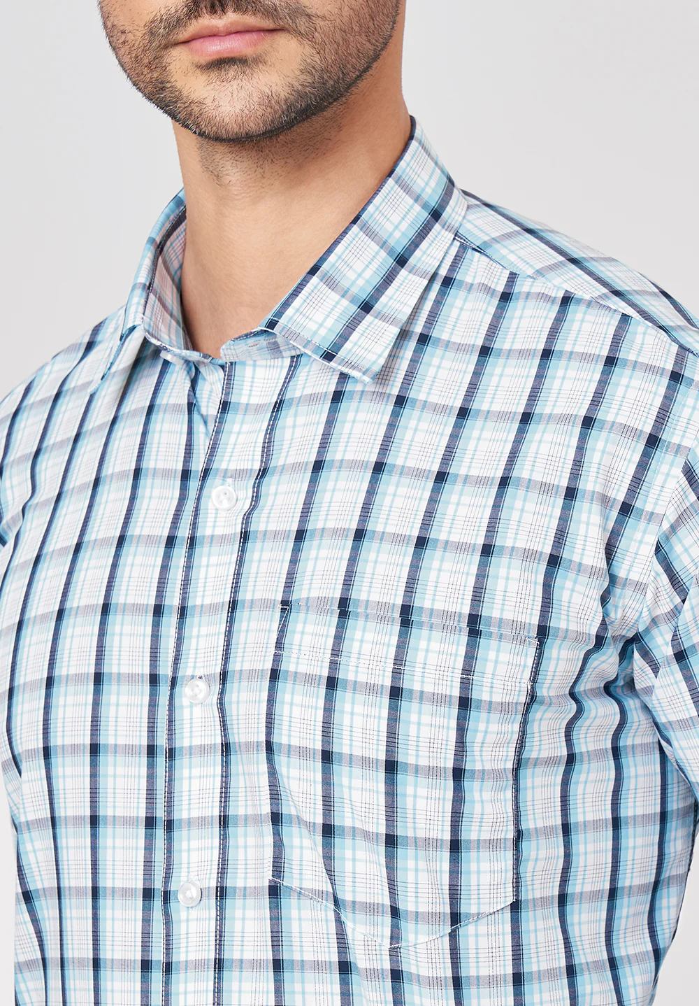 Pure Cotton Formal-regular Fit Shirt - 43464 - Image 4