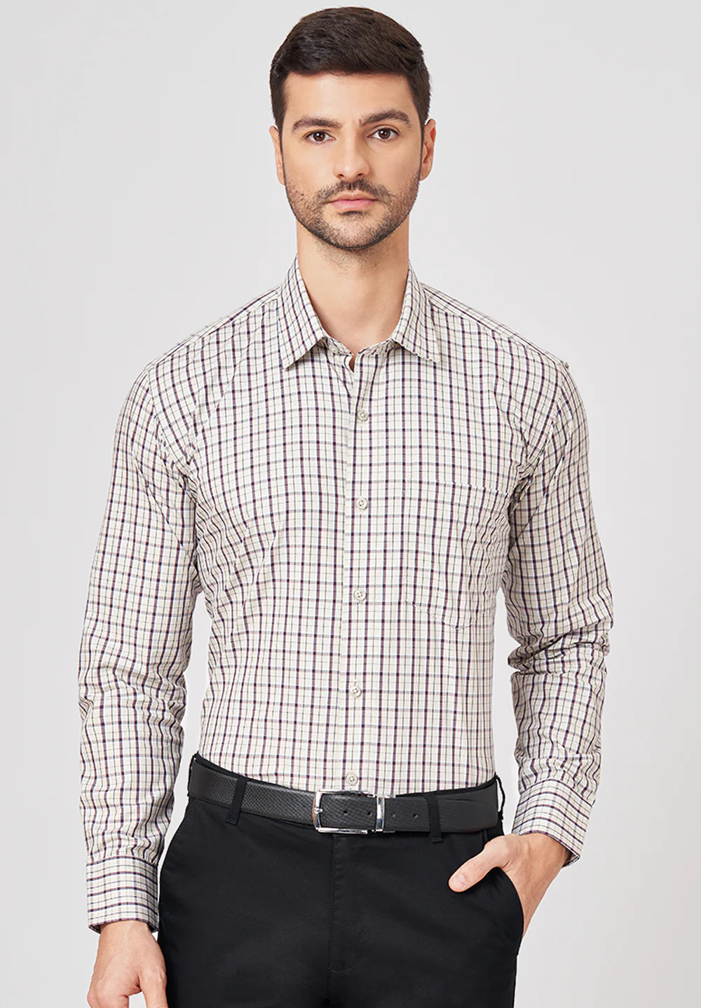 Pure Cotton Formal-regular Fit Shirt - 43467