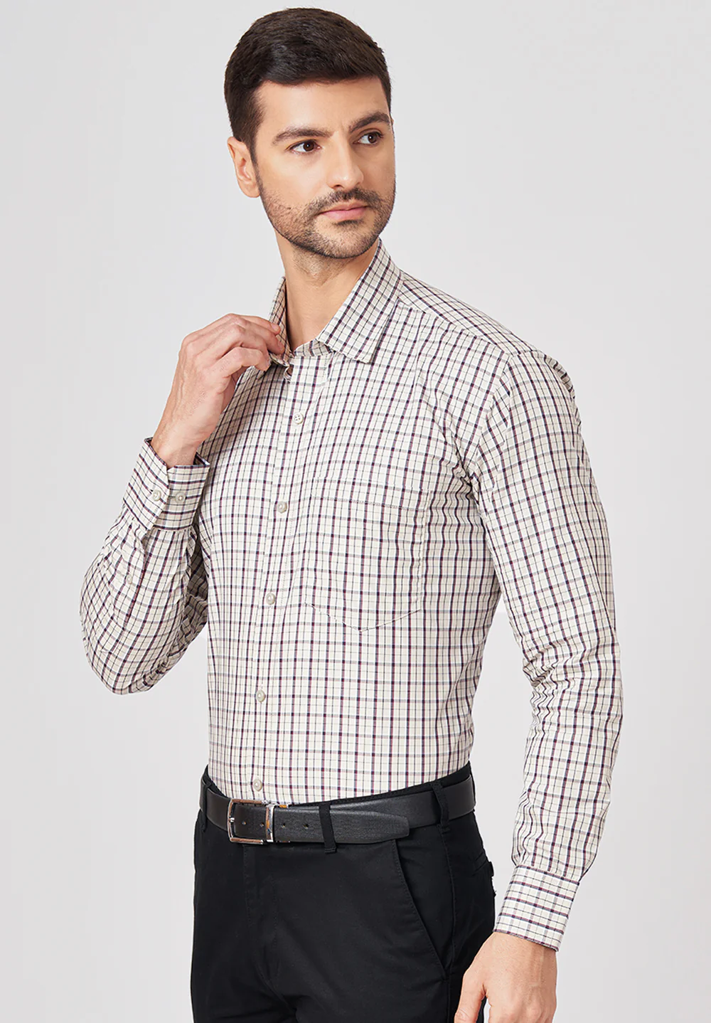 Pure Cotton Formal-regular Fit Shirt - 43467 - Image 3