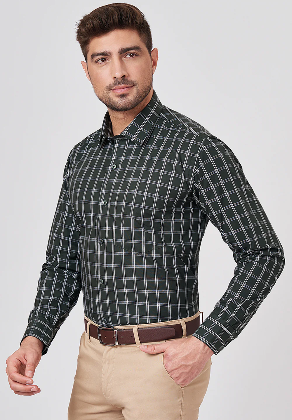 Pure Cotton Formal-regular Fit Shirt - 43469 - Image 3