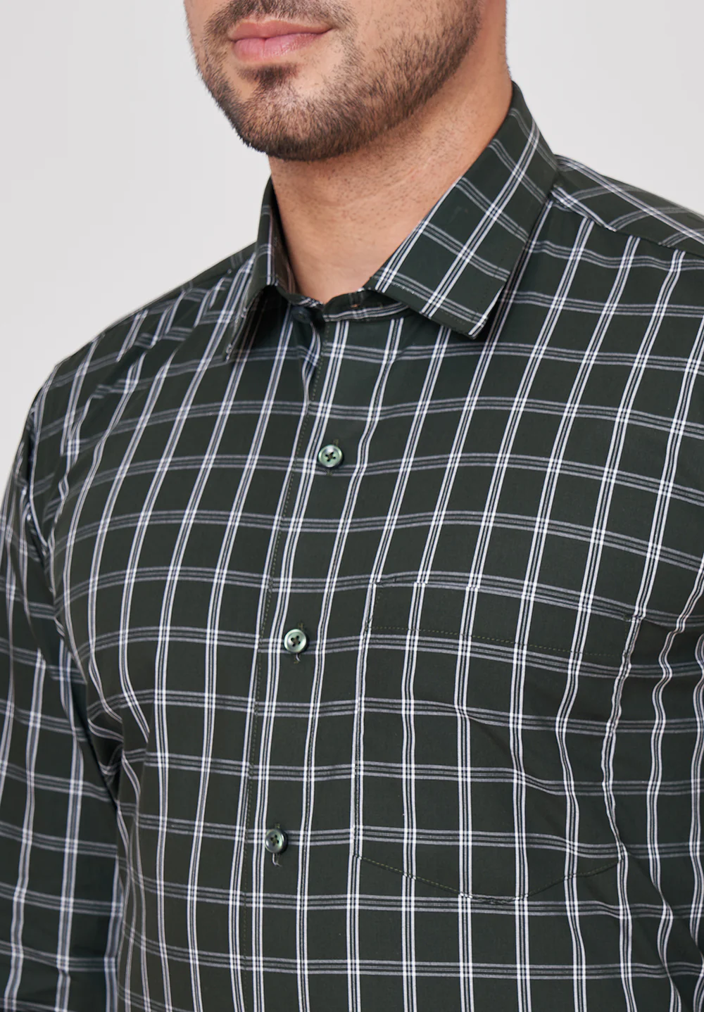 Pure Cotton Formal-regular Fit Shirt - 43469 - Image 4