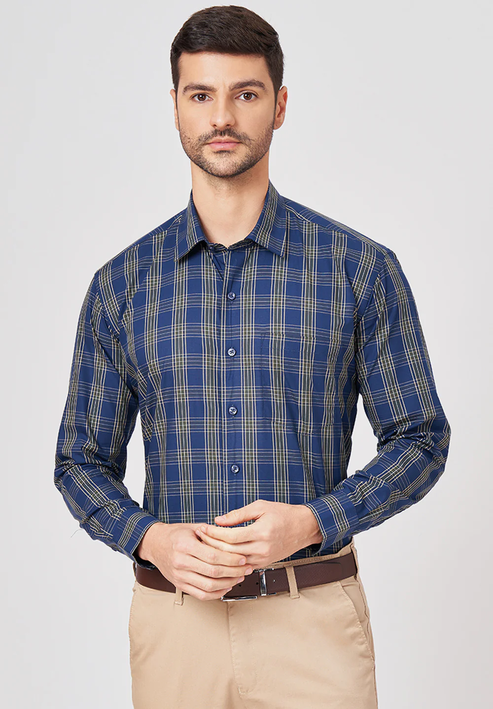 Pure Cotton Formal-regular Fit Shirt - 43471