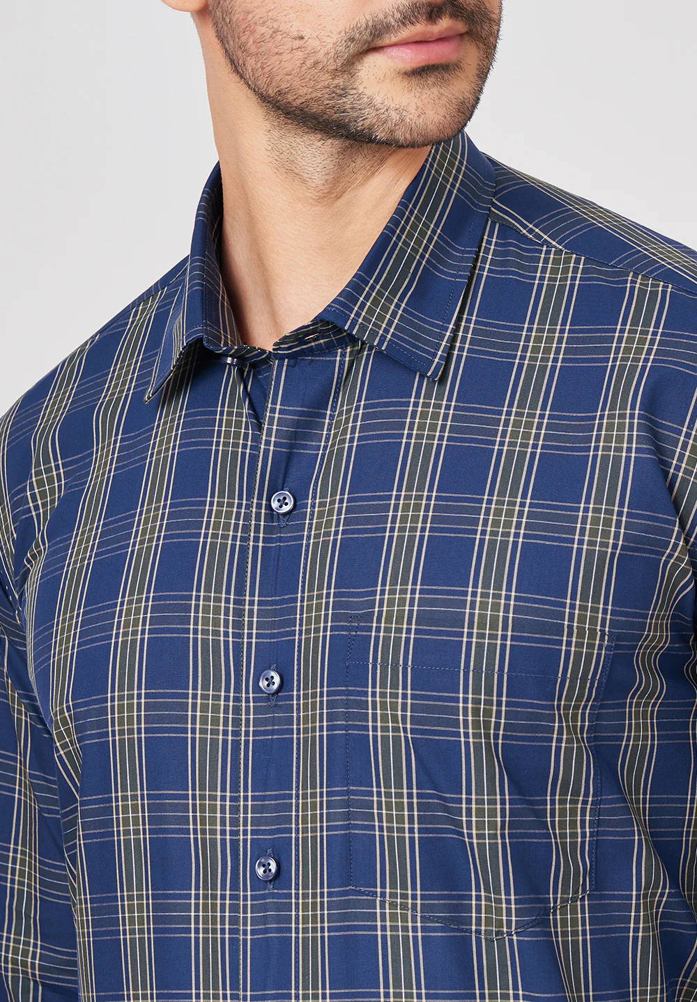 Pure Cotton Formal-regular Fit Shirt - 43471 - Image 4