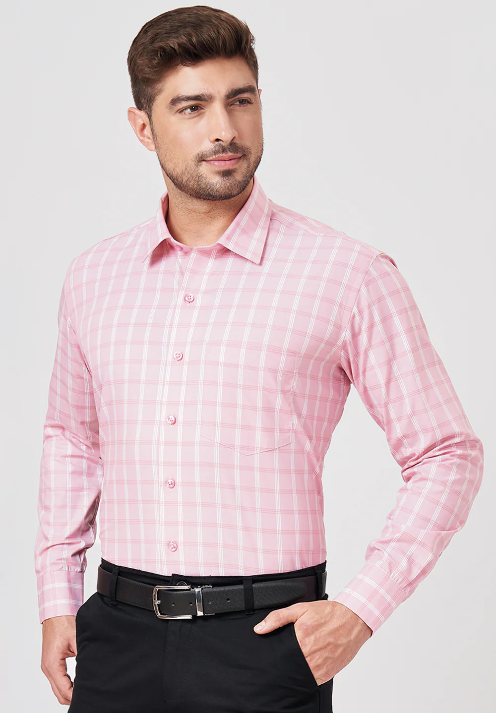 Pure Cotton Formal-regular Fit Shirt - 43472 - Image 4