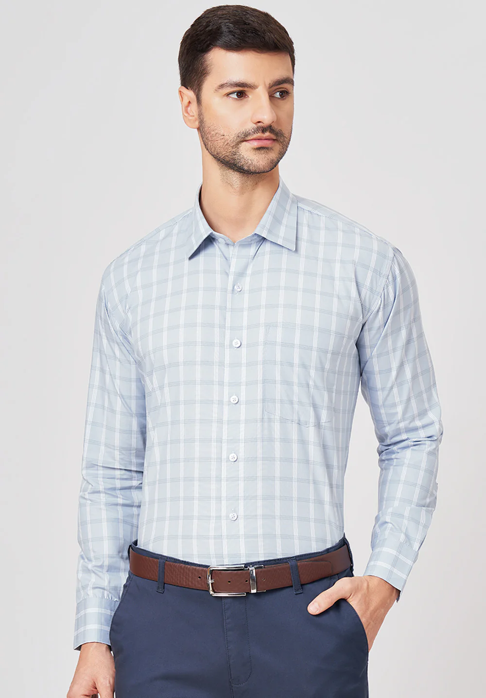 Pure Cotton Formal-regular Fit Shirt - 43473