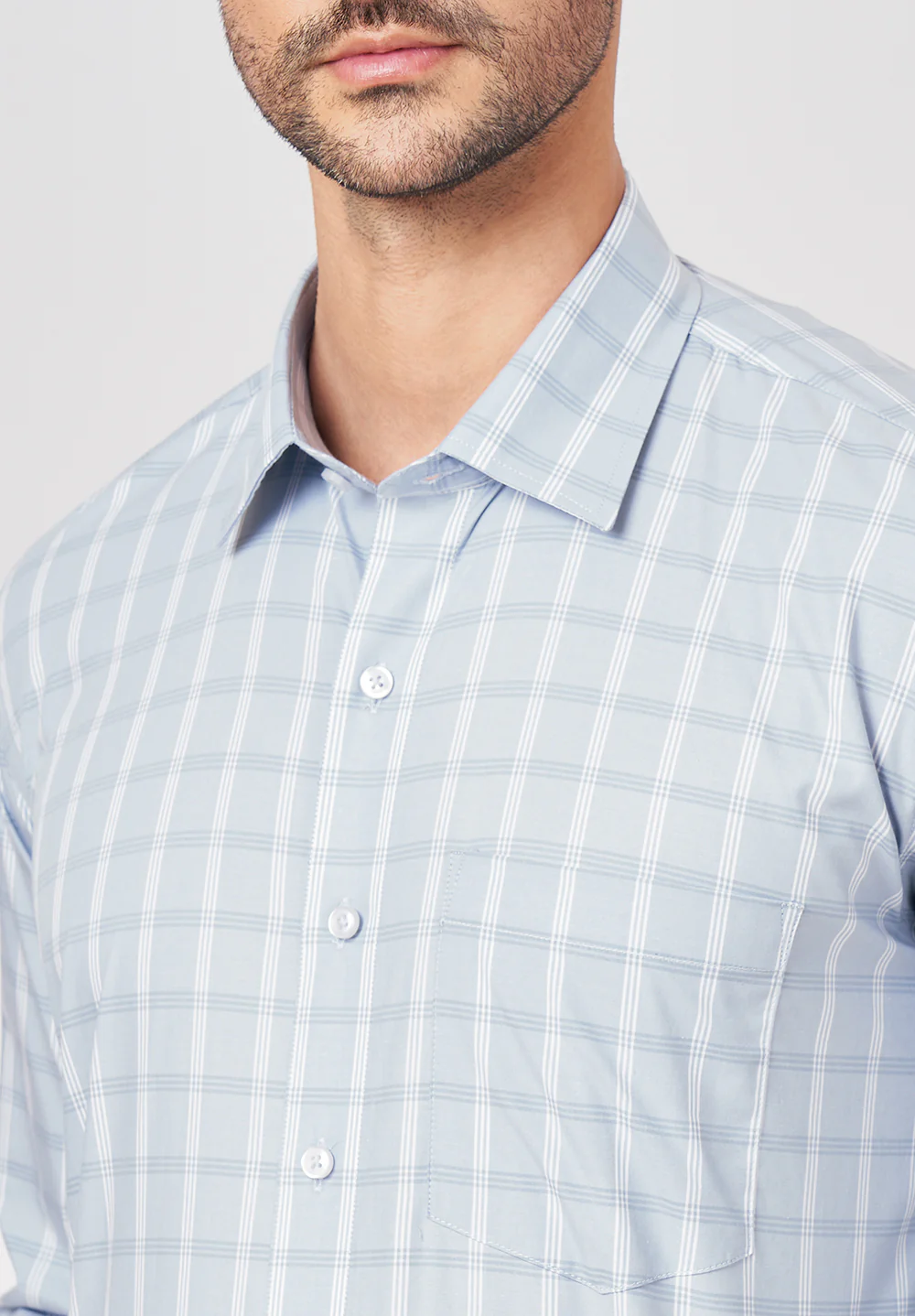 Pure Cotton Formal-regular Fit Shirt - 43473 - Image 4