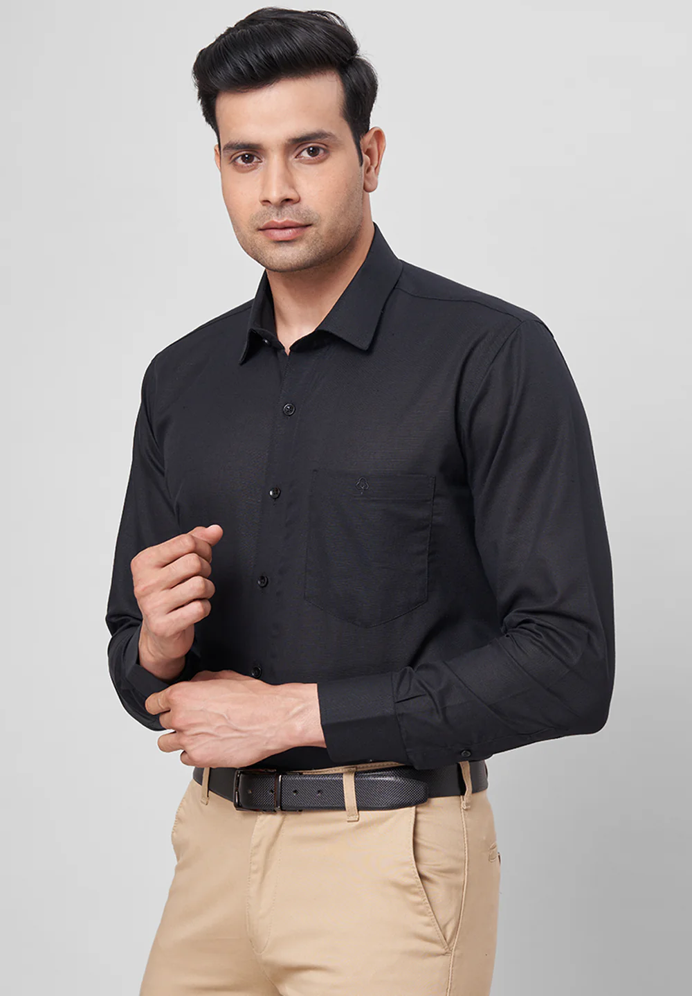 Pure Cotton Formal-Regular Fit Shirt - 26877 - Image 5