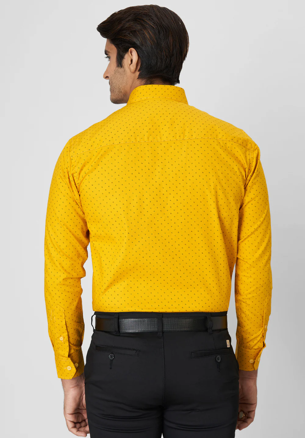 Pure Cotton Semi Formal-Smart Fit Shirt - 40853 - Image 2