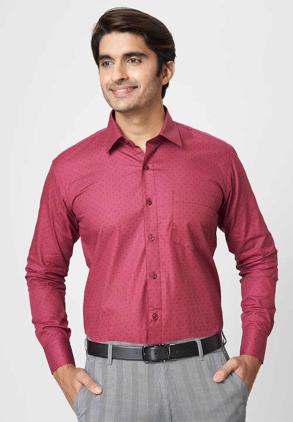 Pure Cotton Formal-Regular Fit Shirt - 40854