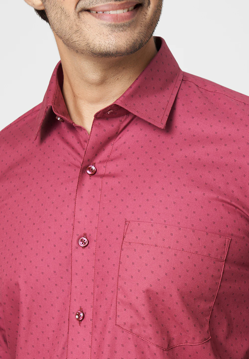 Pure Cotton Formal-Regular Fit Shirt - 40854 - Image 2
