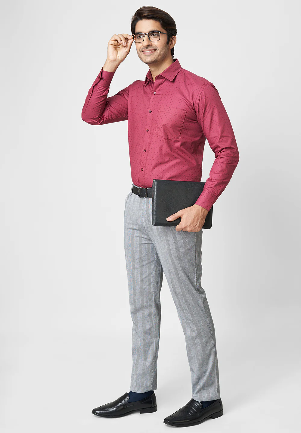Pure Cotton Formal-Regular Fit Shirt - 40854 - Image 3