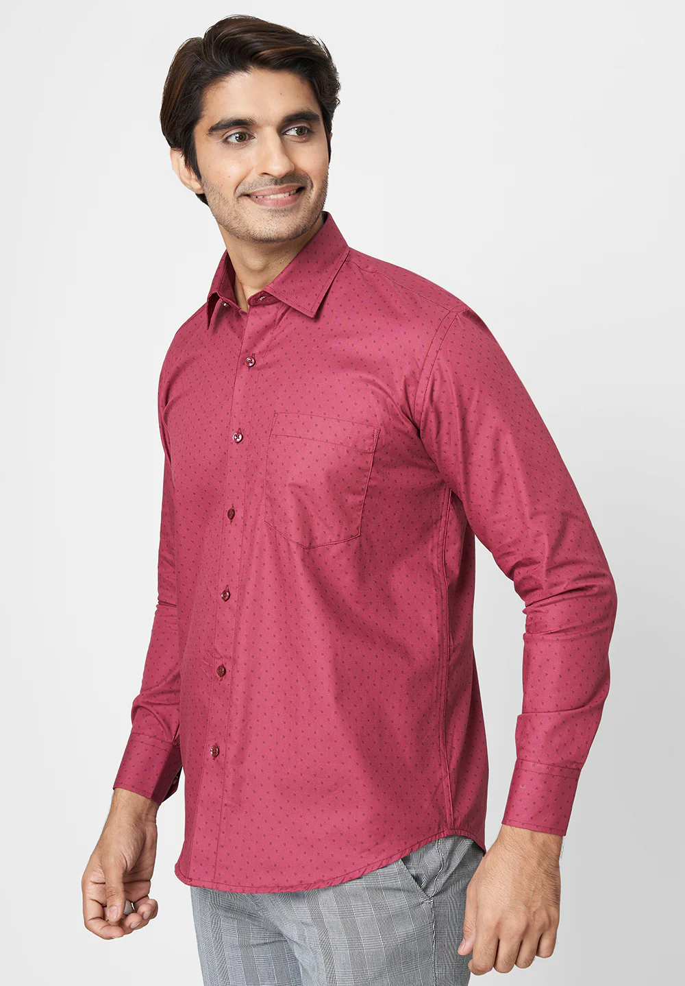 Pure Cotton Formal-Regular Fit Shirt - 40854 - Image 5