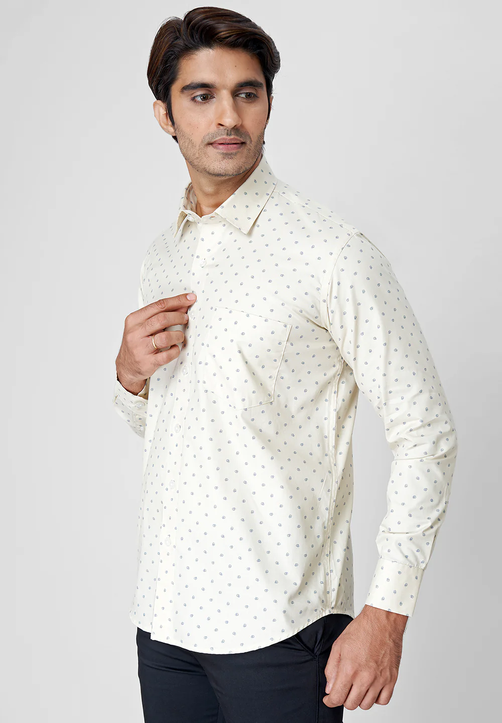 Pure Cotton Formal-Regular Fit Shirt - 40855 - Image 2