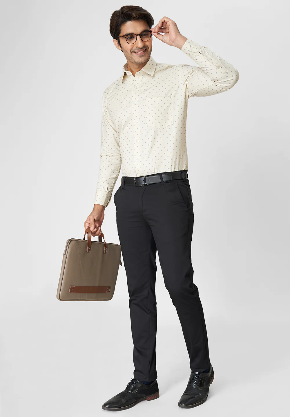 Pure Cotton Formal-Regular Fit Shirt - 40855 - Image 4