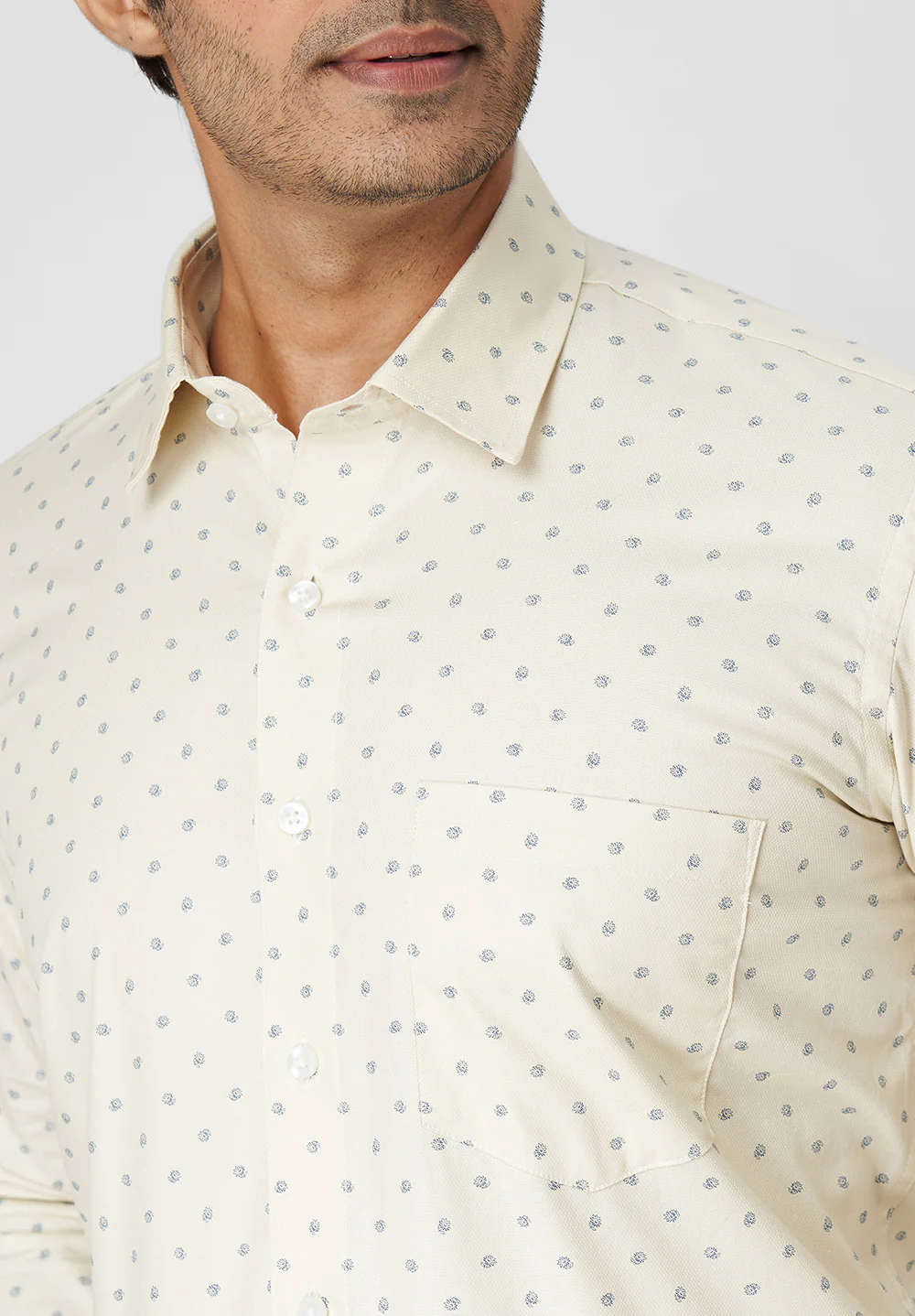 Pure Cotton Formal-Regular Fit Shirt - 40855 - Image 5