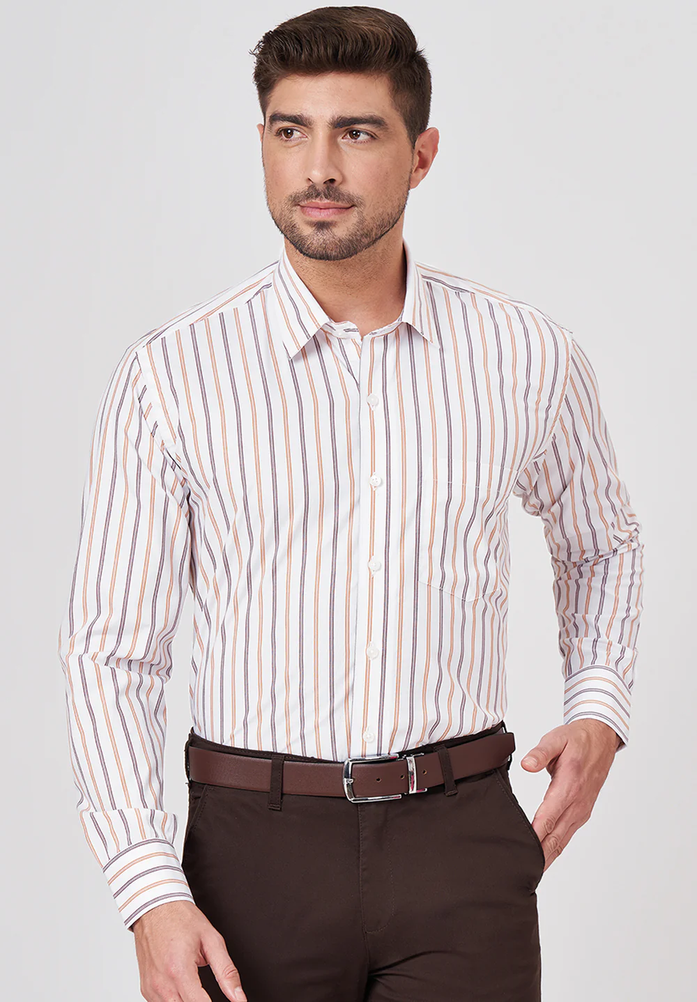 Pure Cotton Formal-Regular Fit Shirt- 43526