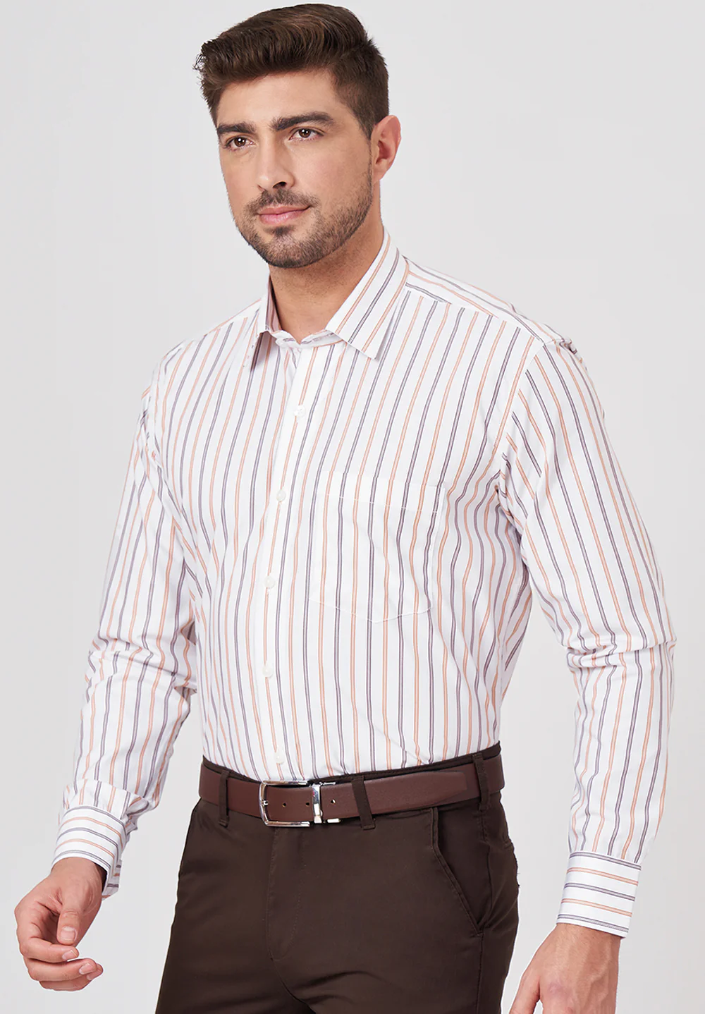 Pure Cotton Formal-Regular Fit Shirt- 43526 - Image 3