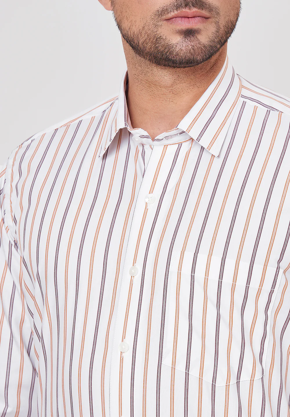 Pure Cotton Formal-Regular Fit Shirt- 43526 - Image 4
