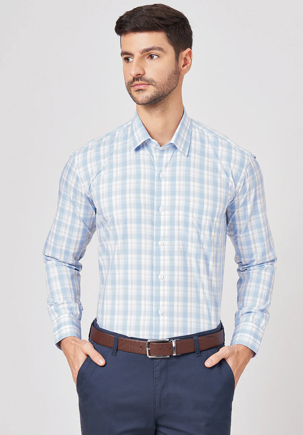 Pure Cotton Formal-Regular Fit Shirt - 43531