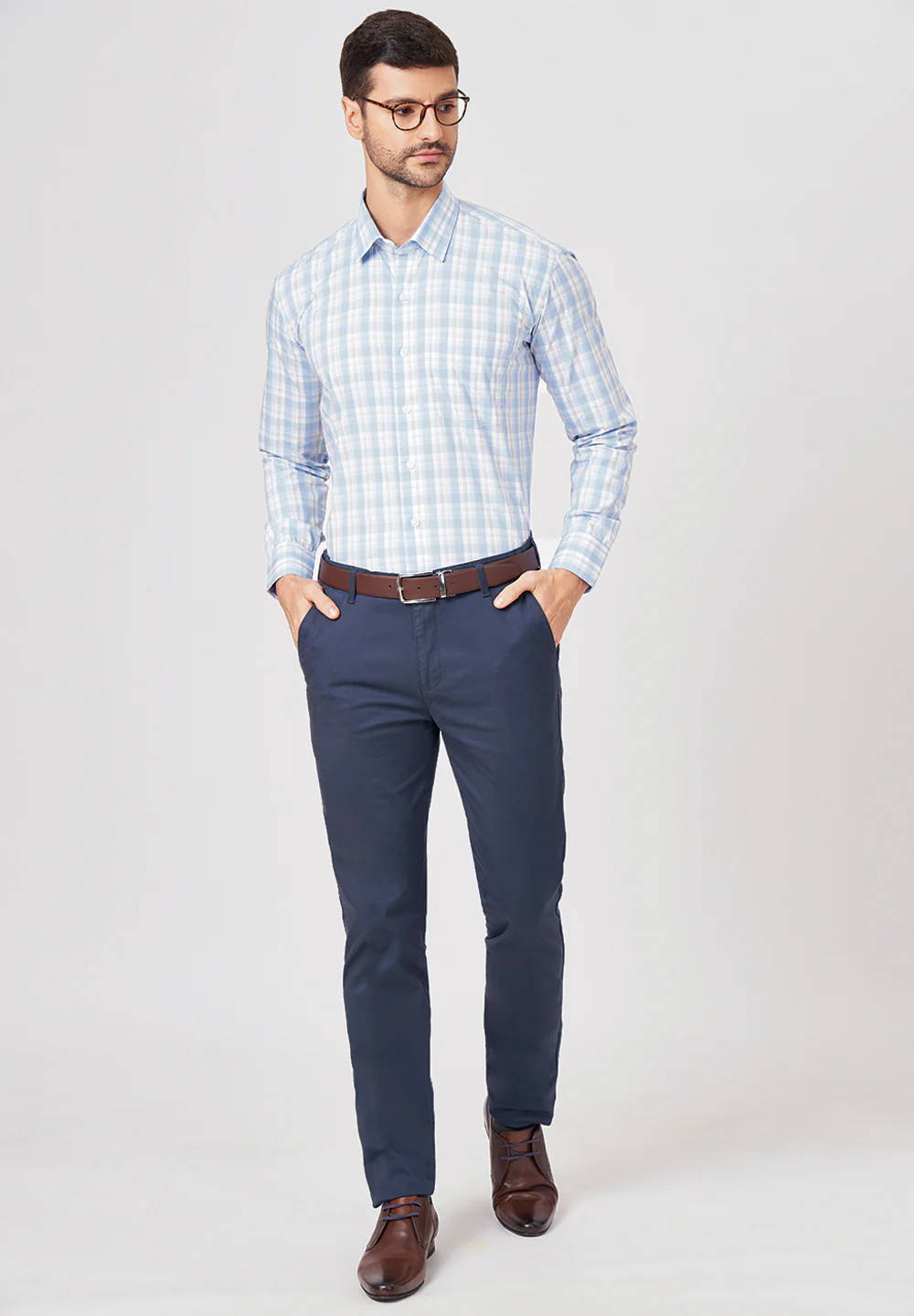 Pure Cotton Formal-Regular Fit Shirt - 43531 - Image 5