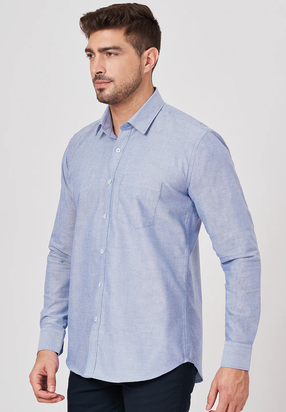 Pure Cotton Formal-slim Fit Shirt - S35927 - Image 2